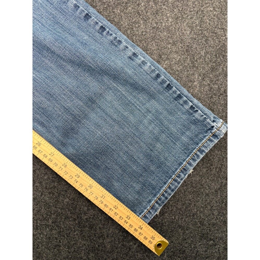 Cinch Carter 2.0 Mens Distressed Relaxed Bootcut Jeans Blue 38x36 (FITS 35x34) - Picture 6 of 12